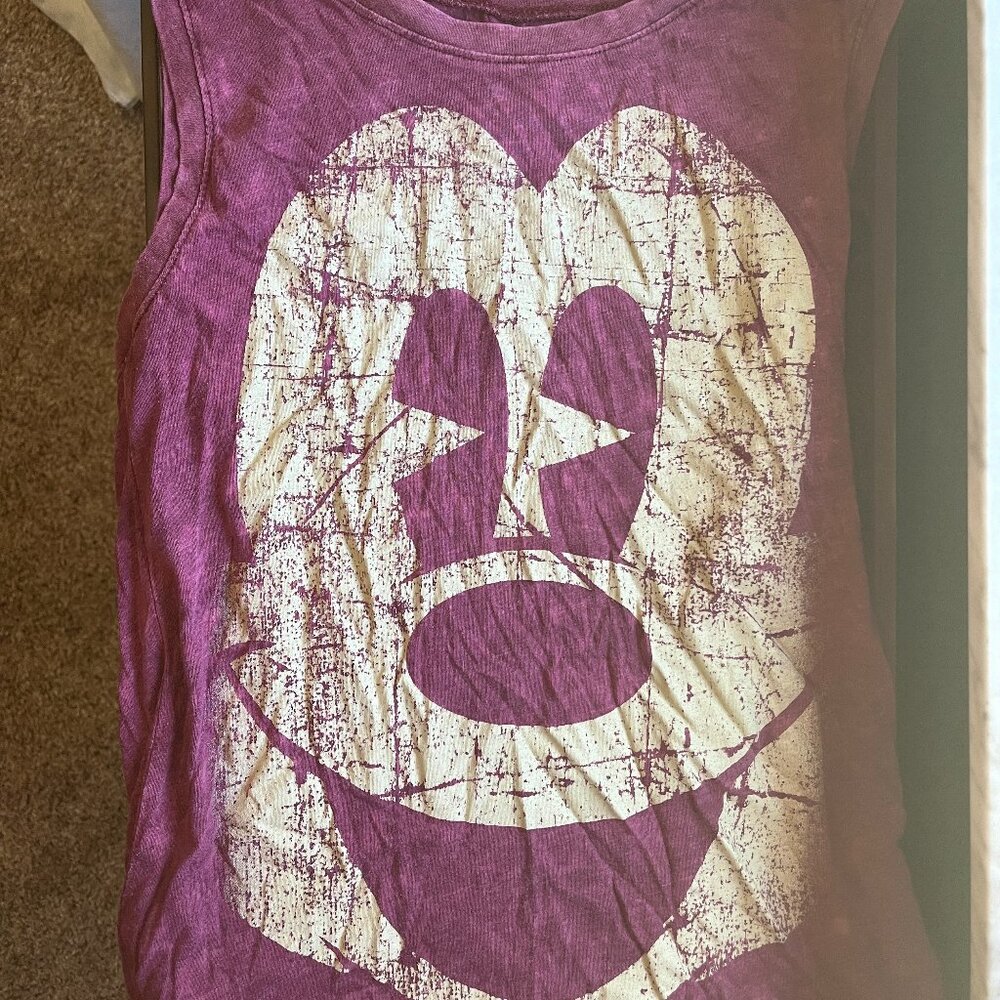 Mickey Mouse Burgundy/Purple Sleeveless Tank Top
